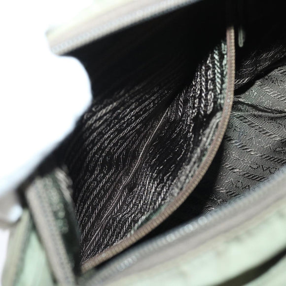 PRADA Shoulder Bag Nylon Khaki Auth cl711