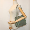 PRADA Shoulder Bag Nylon Khaki Auth cl711-24