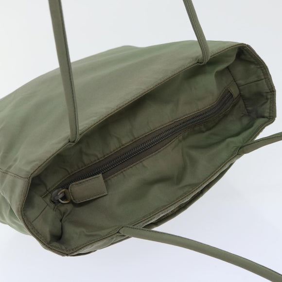 PRADA Shoulder Bag Nylon Khaki Auth cl711
