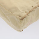 PRADA Tote Bag Nylon Beige Auth cl759-16