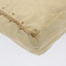 PRADA Tote Bag Nylon Beige Auth cl759-9