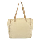 PRADA Tote Bag Nylon Beige Auth cl759-13