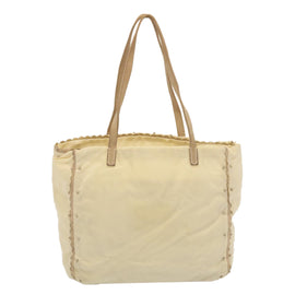 PRADA Tote Bag Nylon Beige Auth cl759 - 0