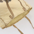 PRADA Tote Bag Nylon Beige Auth cl759-6