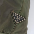 PRADA Hand Bag Nylon Khaki Auth cl772-9