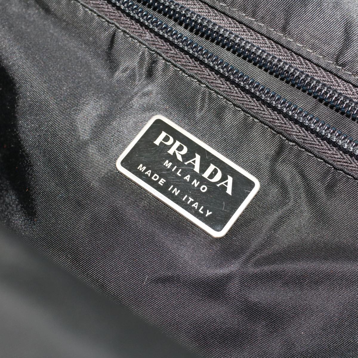 PRADA Hand Bag Nylon Khaki Auth cl772