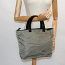 PRADA Hand Bag Nylon Khaki Auth cl772-22