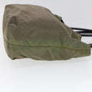 PRADA Hand Bag Nylon Khaki Auth cl772-3