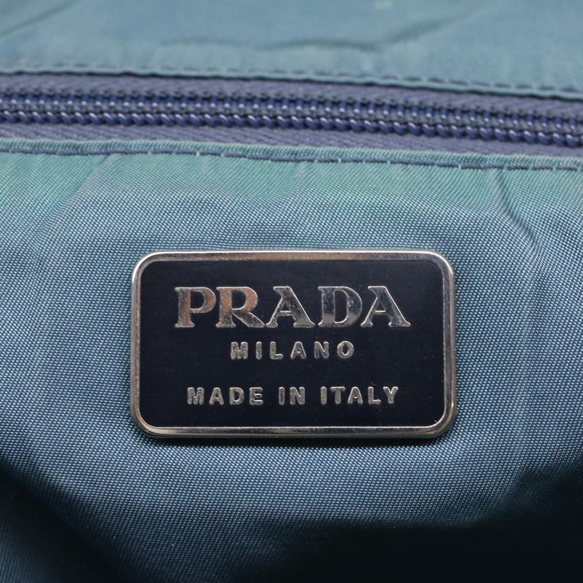 PRADA Hand Bag Nylon Light Blue Auth cl773