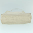 PRADA Hand Bag Leather White Auth cl785-5