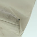 PRADA Hand Bag Leather White Auth cl785-17