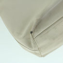 PRADA Hand Bag Leather White Auth cl785-18