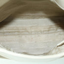 PRADA Hand Bag Leather White Auth cl785-11