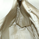 PRADA Hand Bag Leather White Auth cl785-20