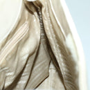 PRADA Hand Bag Leather White Auth cl785-21