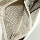 PRADA Hand Bag Leather White Auth cl785-22