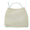 PRADA Hand Bag Leather White Auth cl785-2
