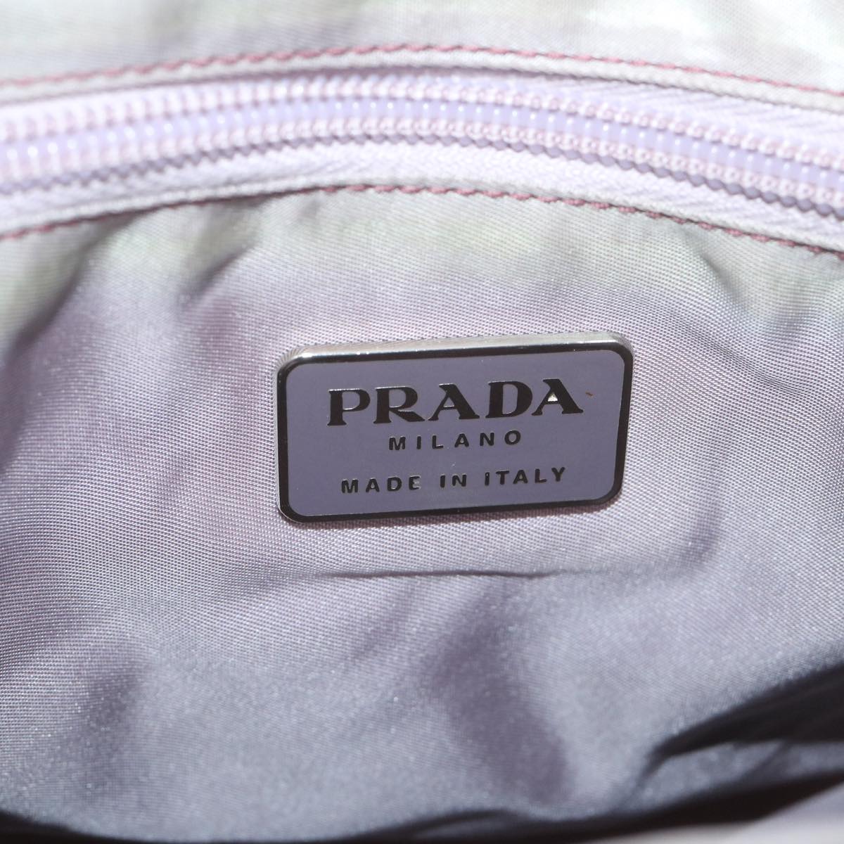 PRADA Hand Bag Nylon Purple Auth cl796