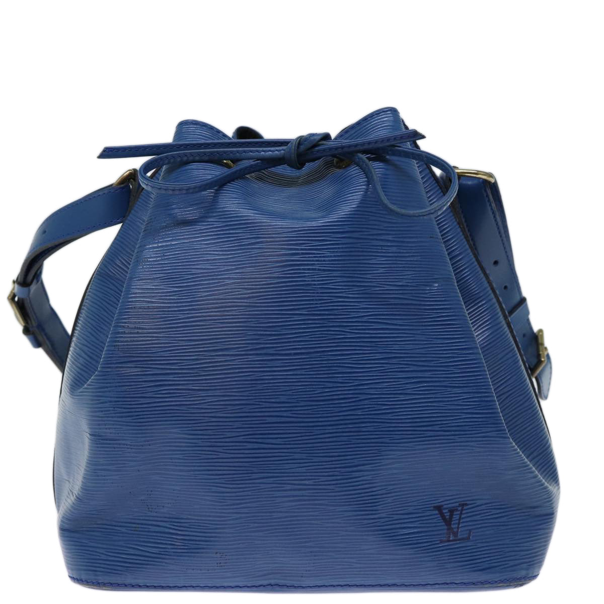 LOUIS VUITTON Epi Petit Noe Shoulder Bag Blue M44105 LV Auth cl831