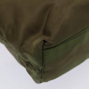 PRADA Hand Bag Nylon Khaki Auth cl841-15