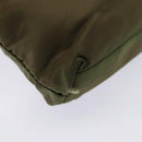 PRADA Hand Bag Nylon Khaki Auth cl841-9