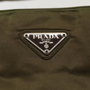 PRADA Hand Bag Nylon Khaki Auth cl841-17
