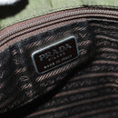 PRADA Hand Bag Nylon Khaki Auth cl841-18