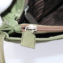 PRADA Hand Bag Nylon Khaki Auth cl841-21