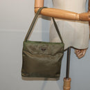 PRADA Hand Bag Nylon Khaki Auth cl841-24