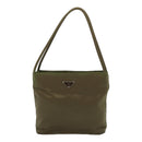 PRADA Hand Bag Nylon Khaki Auth cl841-13