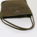 PRADA Hand Bag Nylon Khaki Auth cl841-7