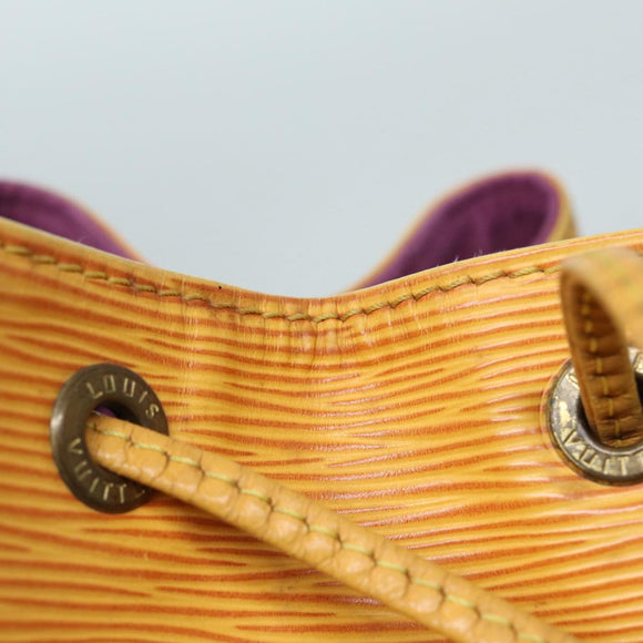 LOUIS VUITTON Epi Petit Noe Shoulder Bag Yellow M44109 LV Auth cl857