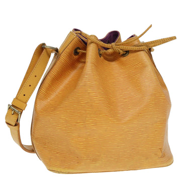 LOUIS VUITTON Epi Petit Noe Shoulder Bag Yellow M44109 LV Auth cl857