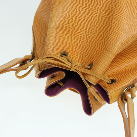 LOUIS VUITTON Epi Petit Noe Shoulder Bag Yellow M44109 LV Auth cl857