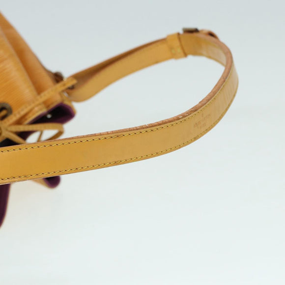 LOUIS VUITTON Epi Petit Noe Shoulder Bag Yellow M44109 LV Auth cl857