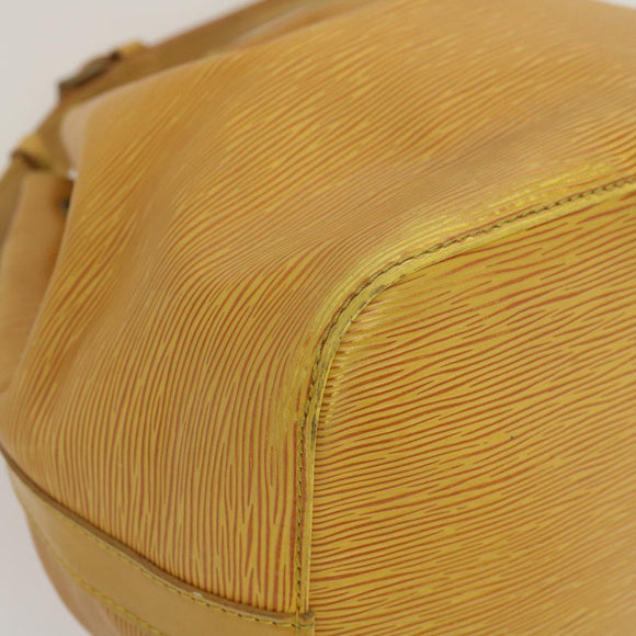 LOUIS VUITTON Epi Petit Noe Shoulder Bag Tassili Yellow M44109 LV Auth ds439