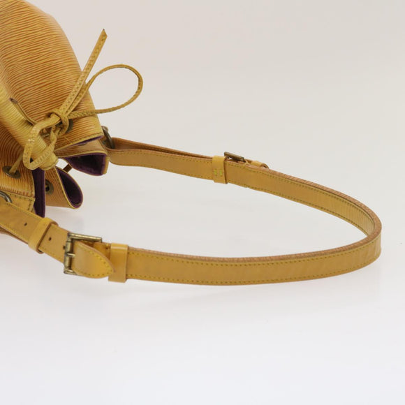 LOUIS VUITTON Epi Petit Noe Shoulder Bag Tassili Yellow M44109 LV Auth ds439