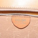 CELINE Macadam Canvas Hand Bag PVC Leather Brown Gold Auth EC006-19
