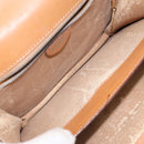 CELINE Macadam Canvas Hand Bag PVC Leather Brown Gold Auth EC006-10