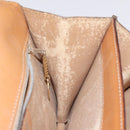 CELINE Macadam Canvas Hand Bag PVC Leather Brown Gold Auth EC006-20