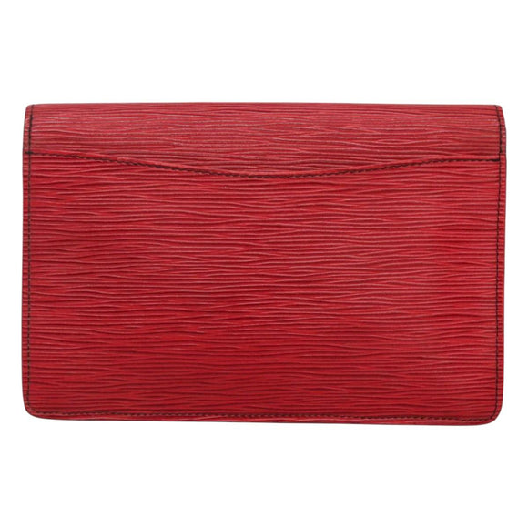 LOUIS VUITTON Epi Montaigne 23 Clutch Bag Red M52667 LV Auth EC007