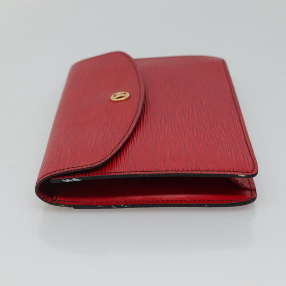 LOUIS VUITTON Epi Montaigne 23 Clutch Bag Red M52667 LV Auth EC007