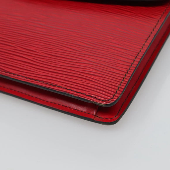 LOUIS VUITTON Epi Montaigne 23 Clutch Bag Red M52667 LV Auth EC007