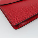 LOUIS VUITTON Epi Montaigne 23 Clutch Bag Red M52667 LV Auth EC007-14