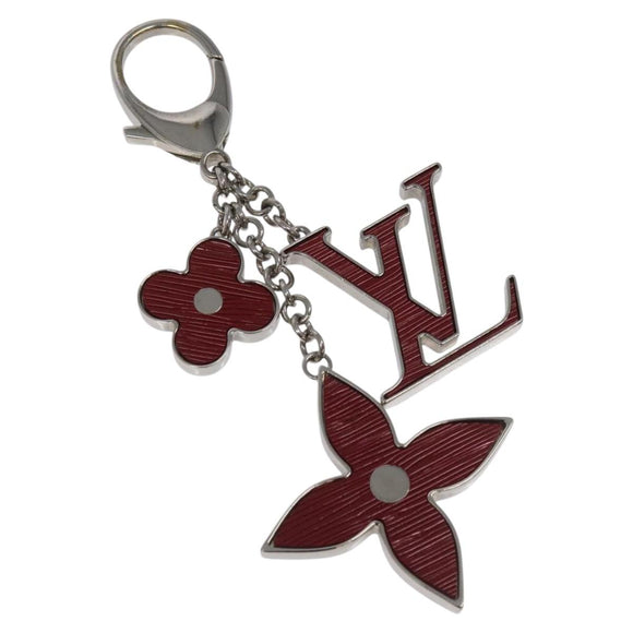 LOUIS VUITTON Epi Bijusac Fleur Deux Charm metal Red M65224 LV Auth EC029