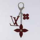 LOUIS VUITTON Epi Bijusac Fleur Deux Charm metal Red M65224 LV Auth EC029-3