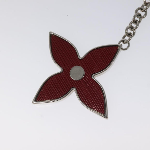 LOUIS VUITTON Epi Bijusac Fleur Deux Charm metal Red M65224 LV Auth EC029