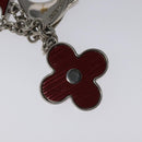 LOUIS VUITTON Epi Bijusac Fleur Deux Charm metal Red M65224 LV Auth EC029-7