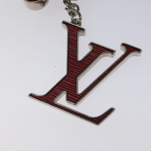 LOUIS VUITTON Epi Bijusac Fleur Deux Charm metal Red M65224 LV Auth EC029