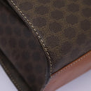 CELINE Macadam Canvas Shoulder Bag PVC Leather Brown Gold Auth EC038-10